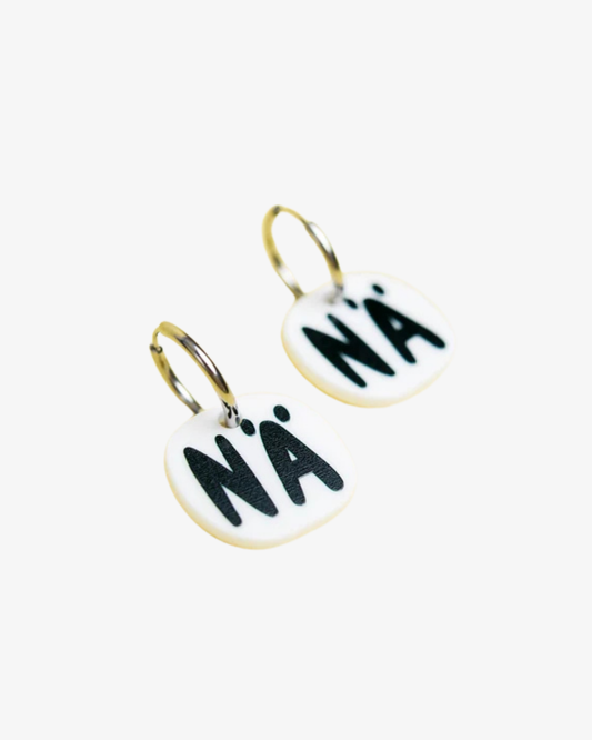 MINI-NÄ (white) - Handmade Earrings