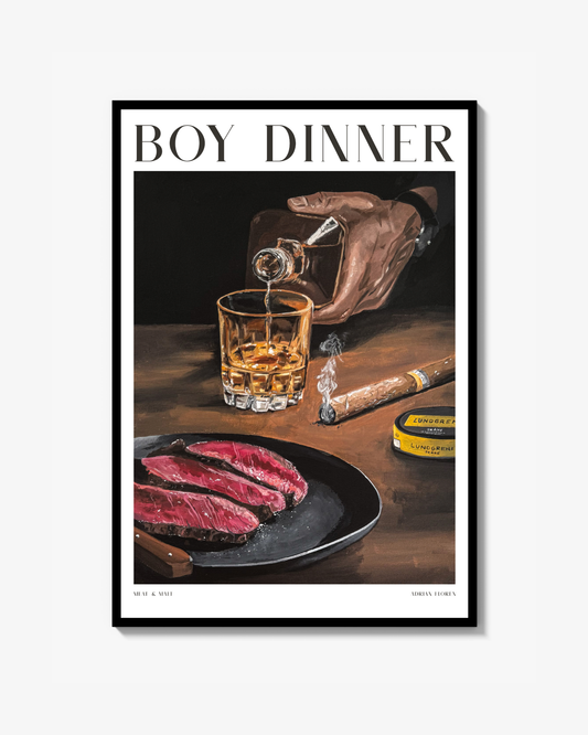 "Boy Dinner" Print