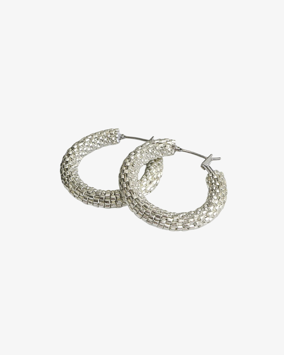 Silver circle Earrings