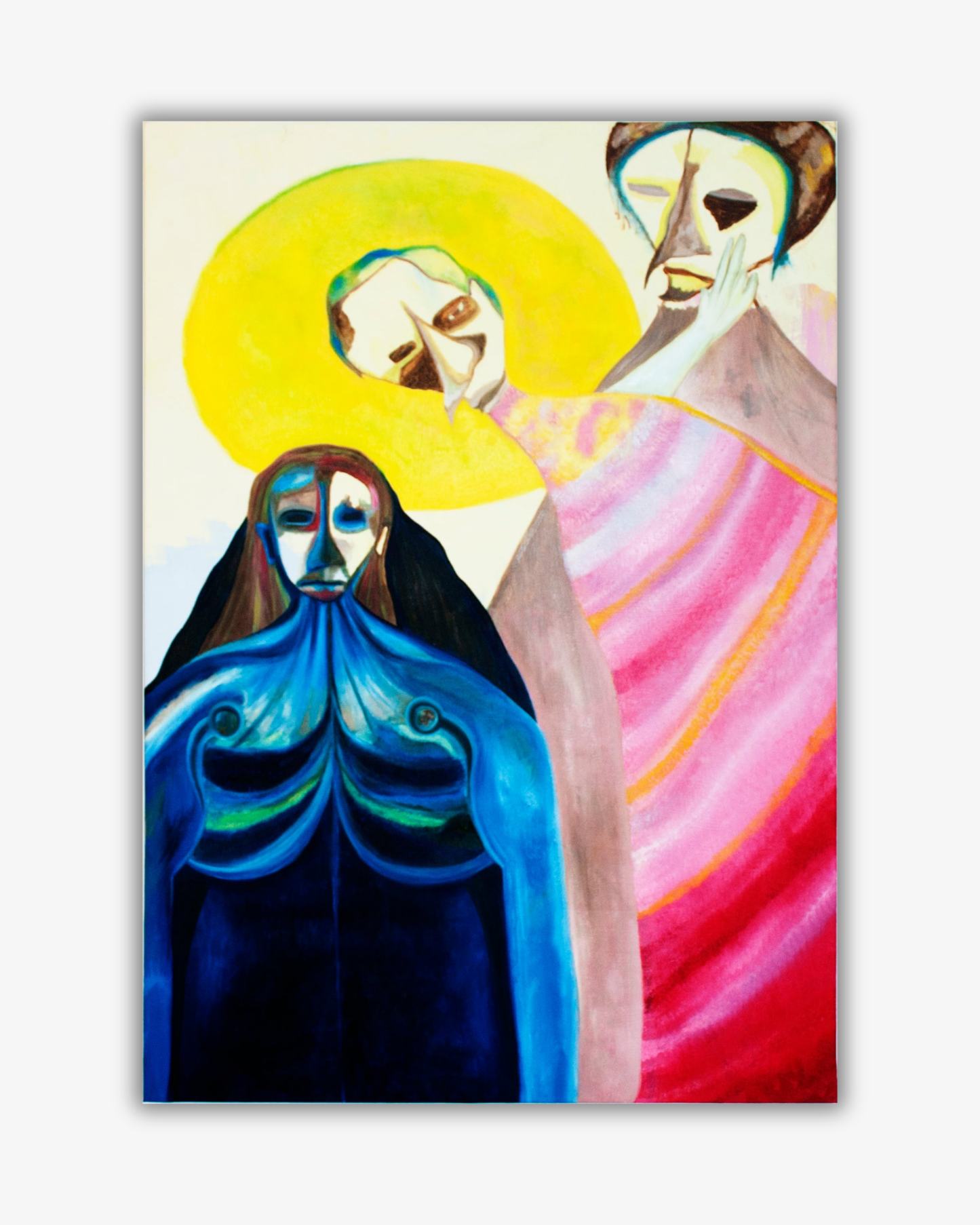 Original oil and acrylics painting: 'Tvivelaktiga förehavanden' (2026)
