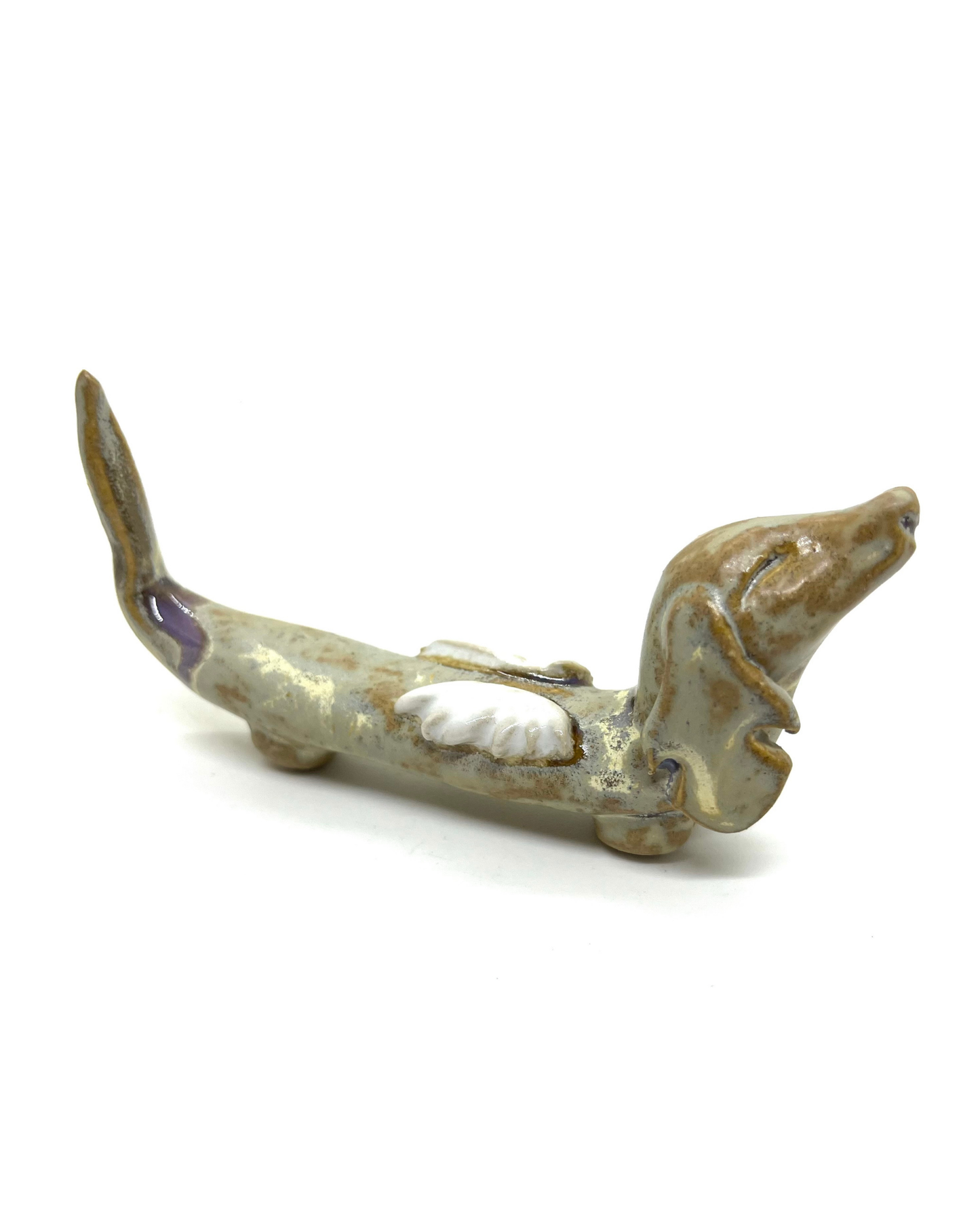 Keramik Smørgravhund - angel