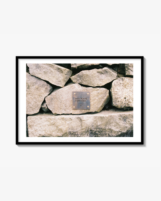 Bra Plats För Kyss Print