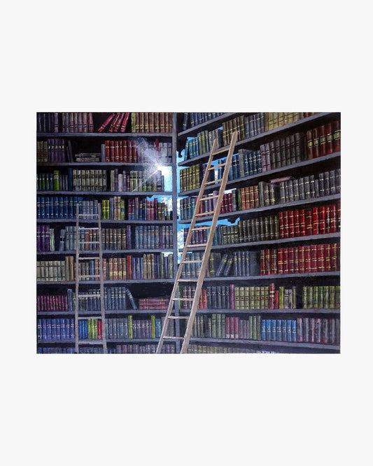 Books and Ladders Painting
