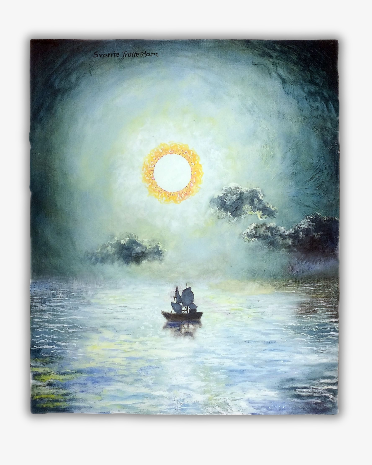 At sea, original painting