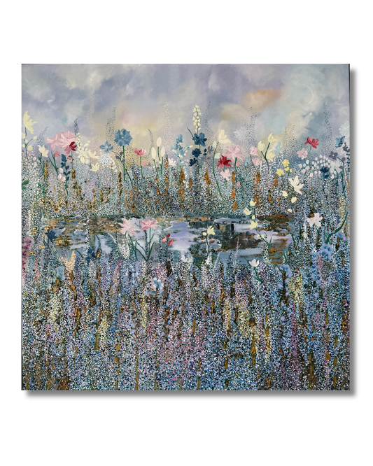 Floral Moon Original painting