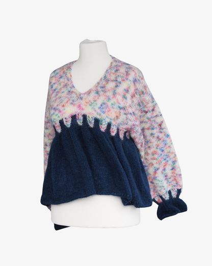 Mohair Pullover with Flounce