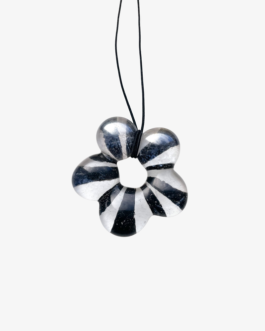 Glass flower necklace