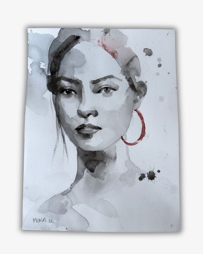 Red Earring Original