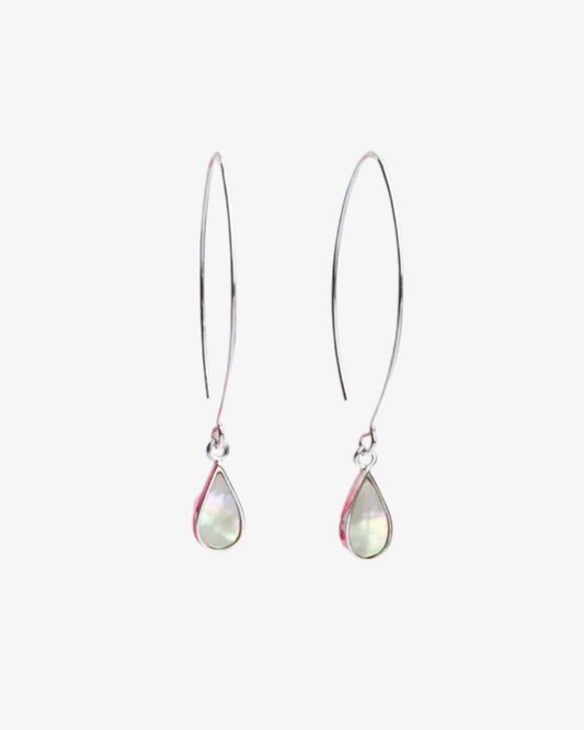 Tide, silver earrings