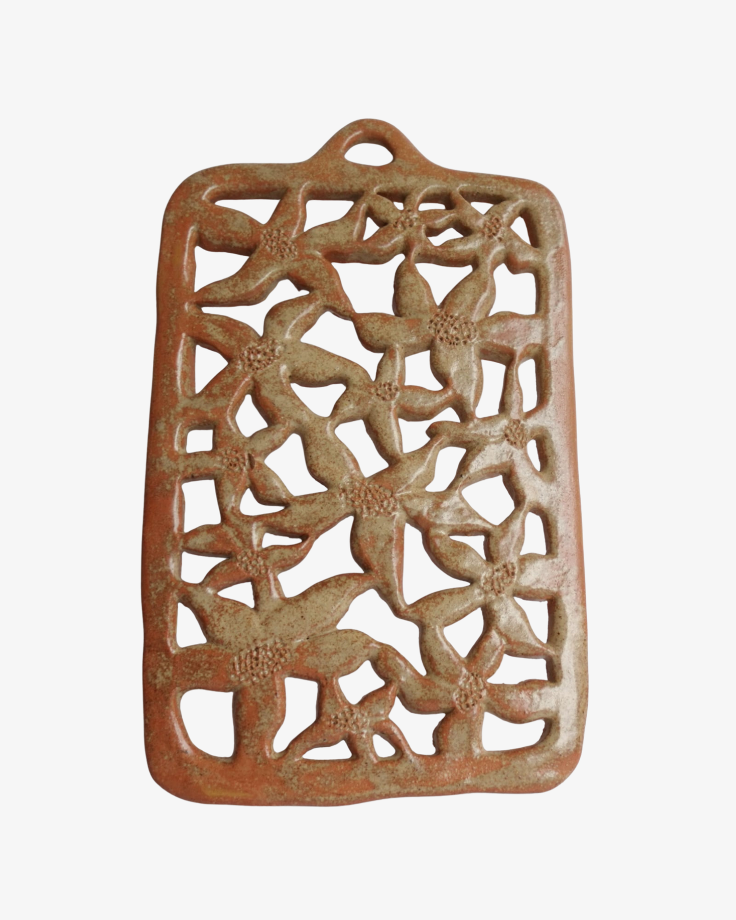 Ceramic Floral Wall Plaque One