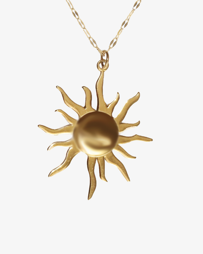 SHINE - GOLD SUN NECKLACE