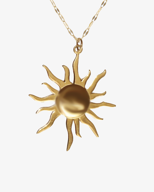 SHINE - Guld Sol Halskæde