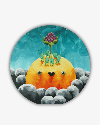 Dansen, Original popsurrealism lowbrow popart maleri på lærred