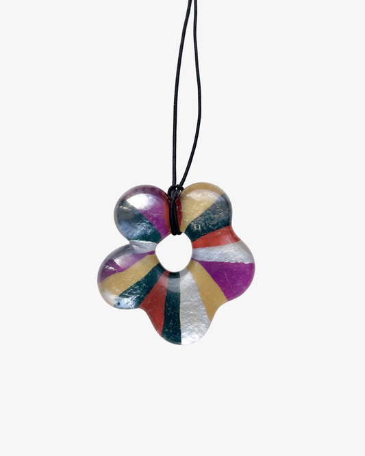 Glass Flower Necklace