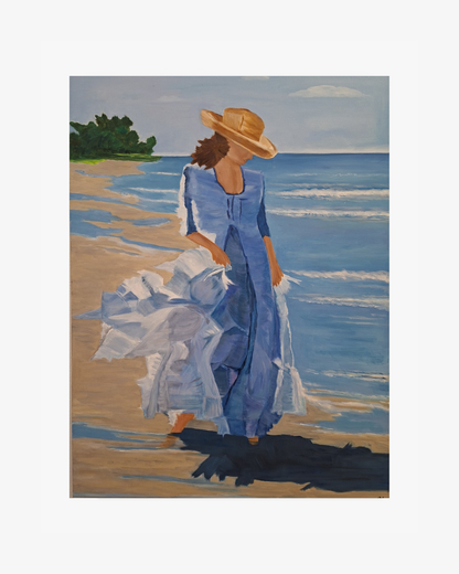 A peaceful stroll by the sea Original