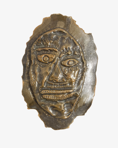 Original ceramic wall sculpture: 'The all-knowing 1'