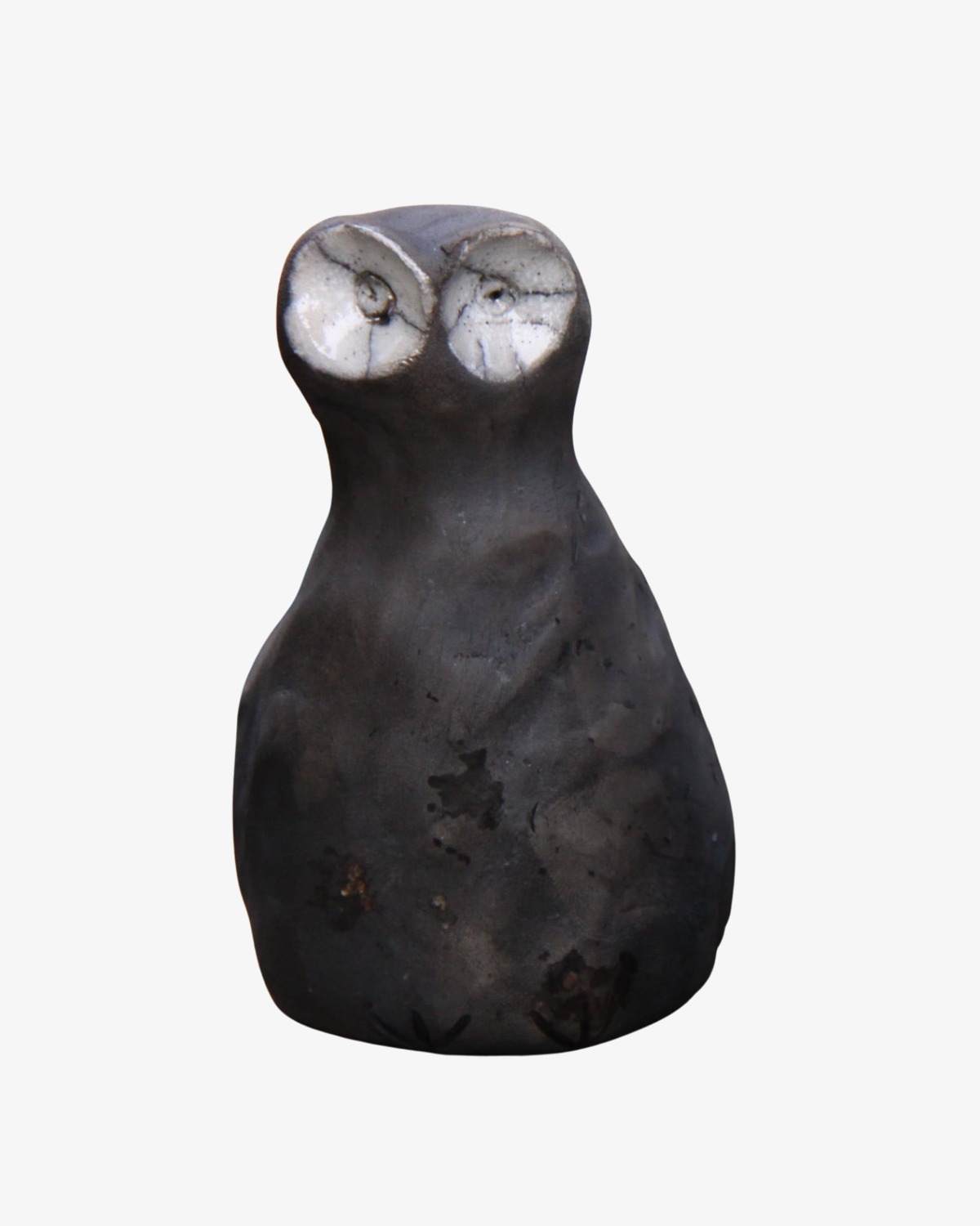 Uggla i Raku Skulptur