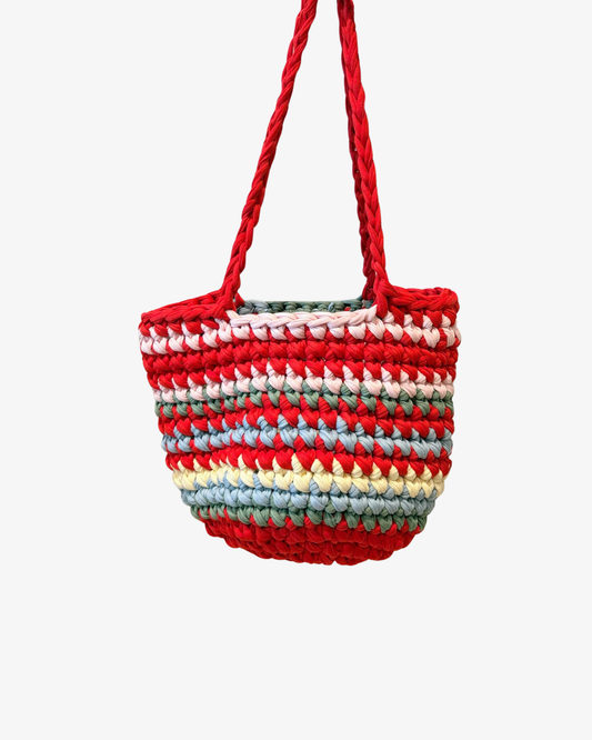 Farverig skuldertaske