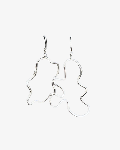 Handmade Silver Earrings Cloud