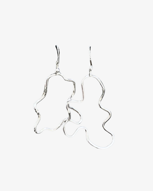 Handmade Silver Earrings Cloud