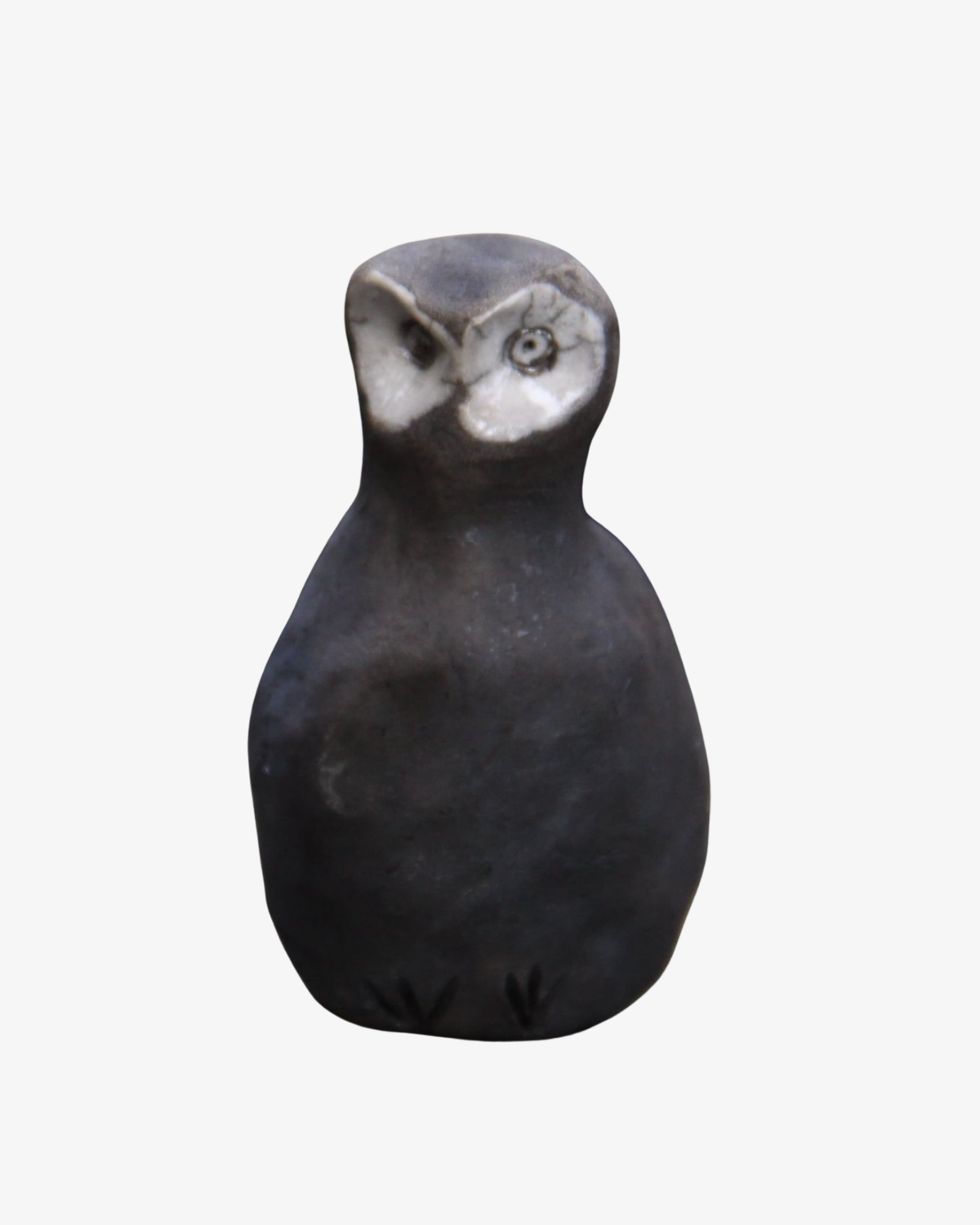 Raku uggla Sculpture