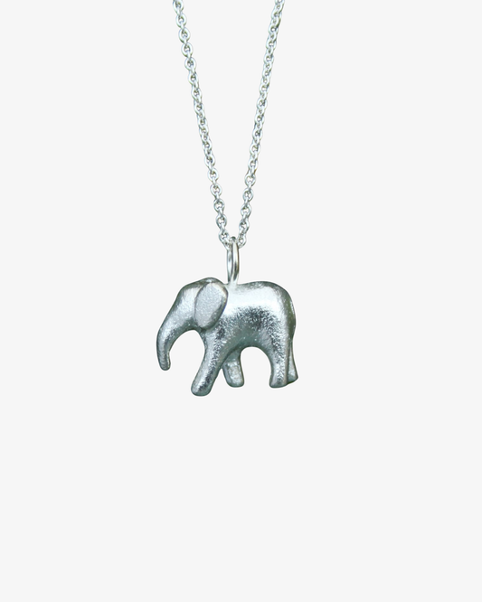 Ebbe the elephant, silver necklace
