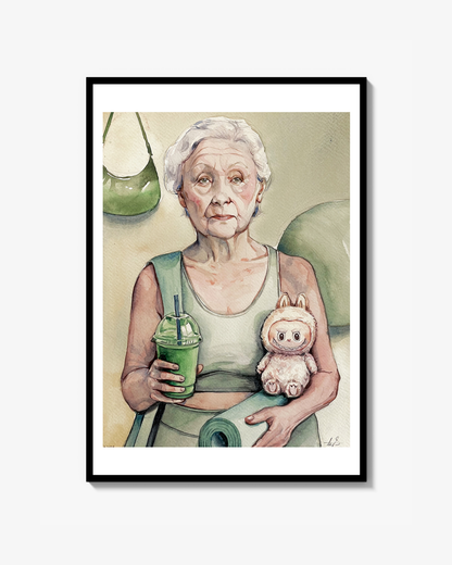 Clean Girl Light Green Poster