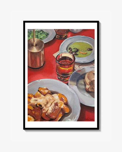 Last Dinner In Boston Rød Poster