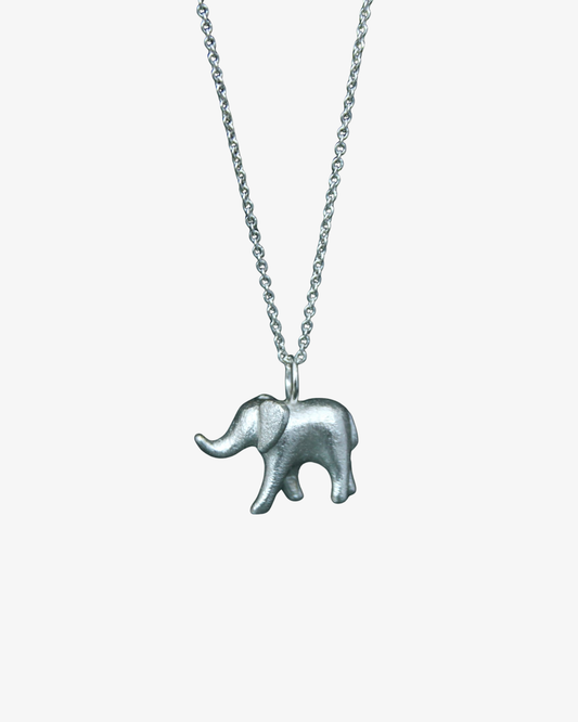 Elly the elephant, silver necklace