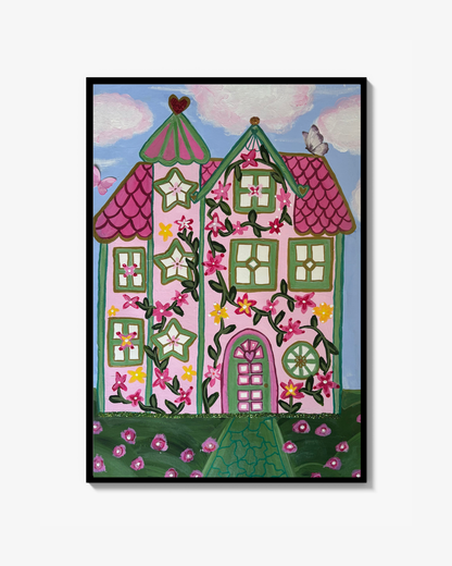 Fjärils drömhuset Print