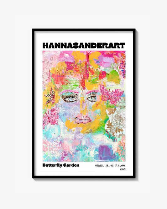 Butterfly Garden (Cropped) Fine Art Print