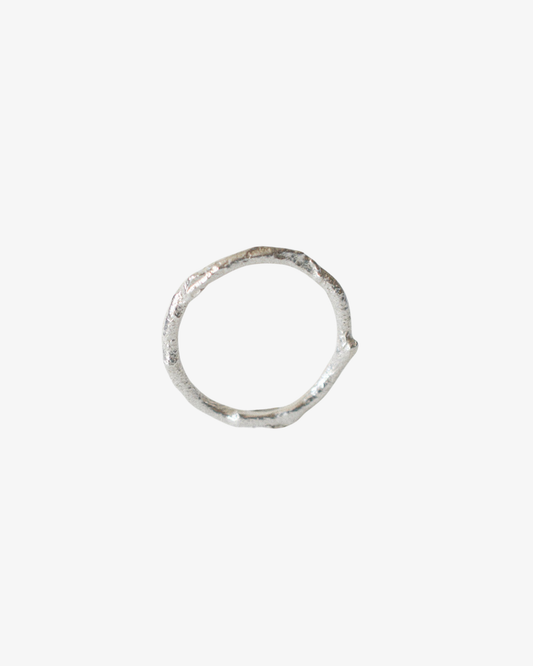 Coal Ring 3 Sterling Silver