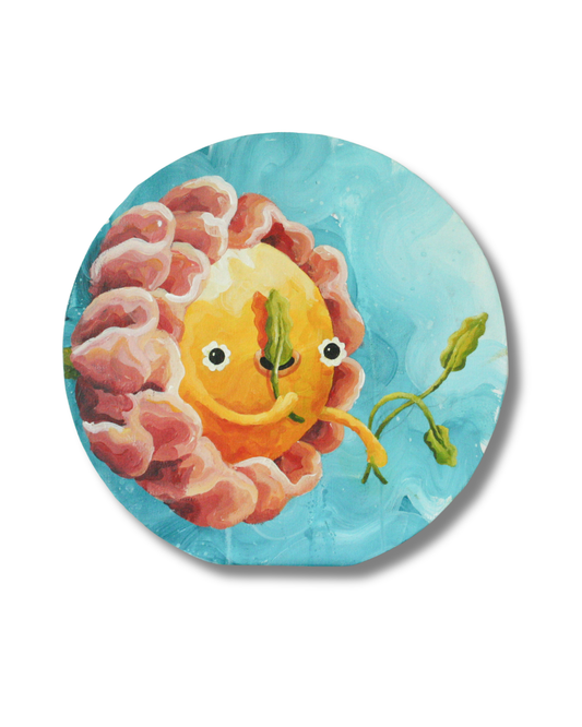 Don't observe me, Original popsurrealism lowbrow popart painting on canvas