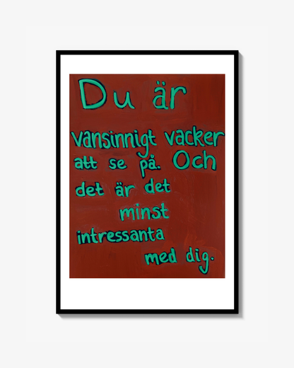 Det minst intressanta (rød) Poster