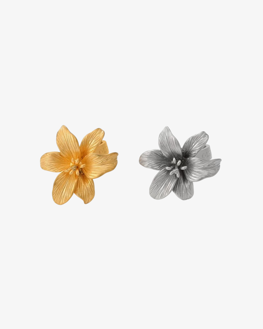 Steel Lily Ring