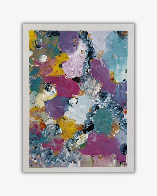 Blooming Fragments –Abstract Painting Original