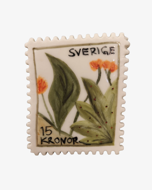 Flower - mini sculpture, handmade stamp