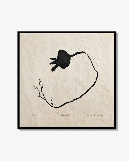 "Rooted" - Linoleumstryk Print