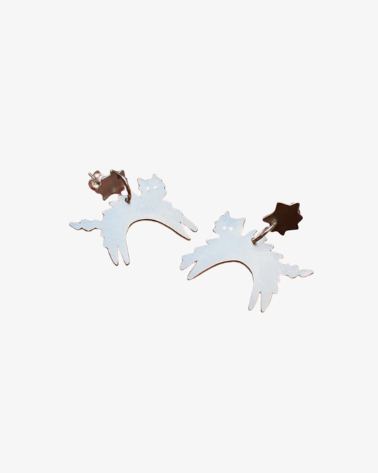 Angry Cat Earrings