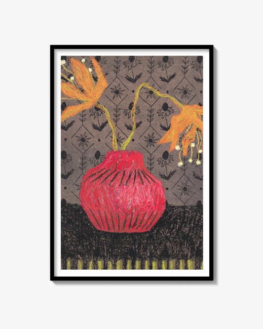 "Red Vase" - Poster