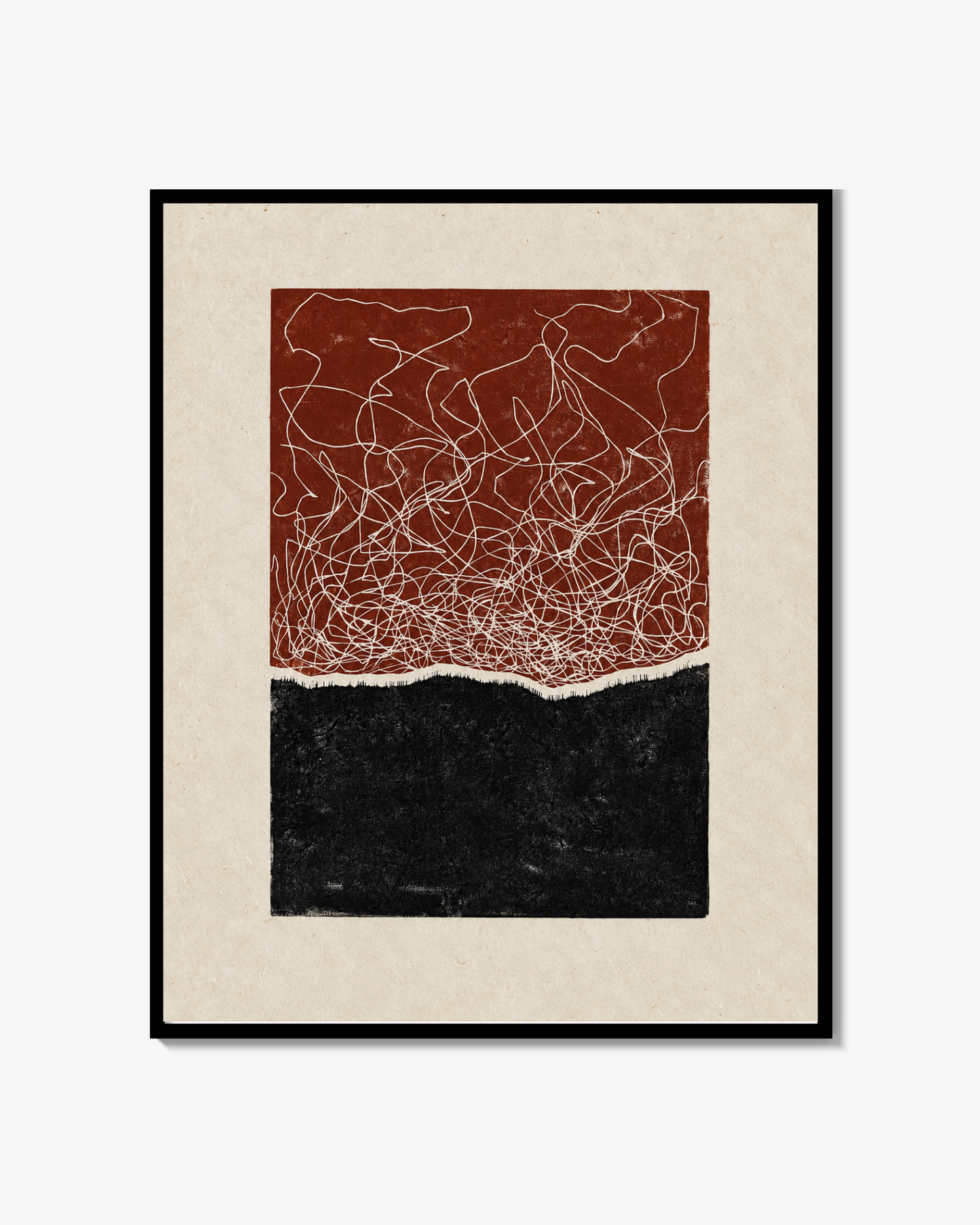 Voices in My Head" - Linocut Print