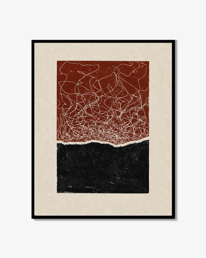 "Voices in My Head" - Linocut print