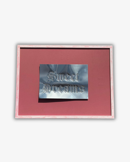 Sweet dreams metallic wall art