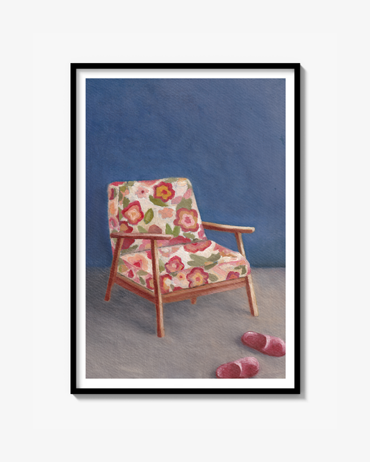 "Floral Chair" - Poster