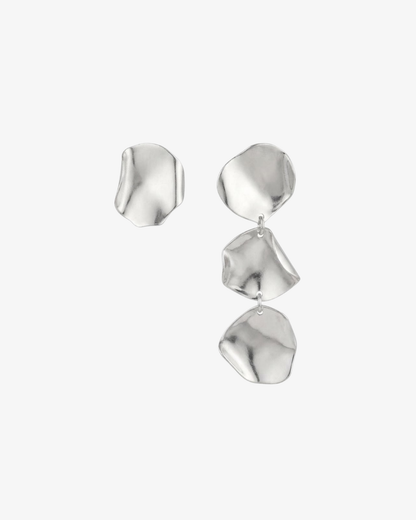 Rosa Earrings - Handmade statement silver earrings