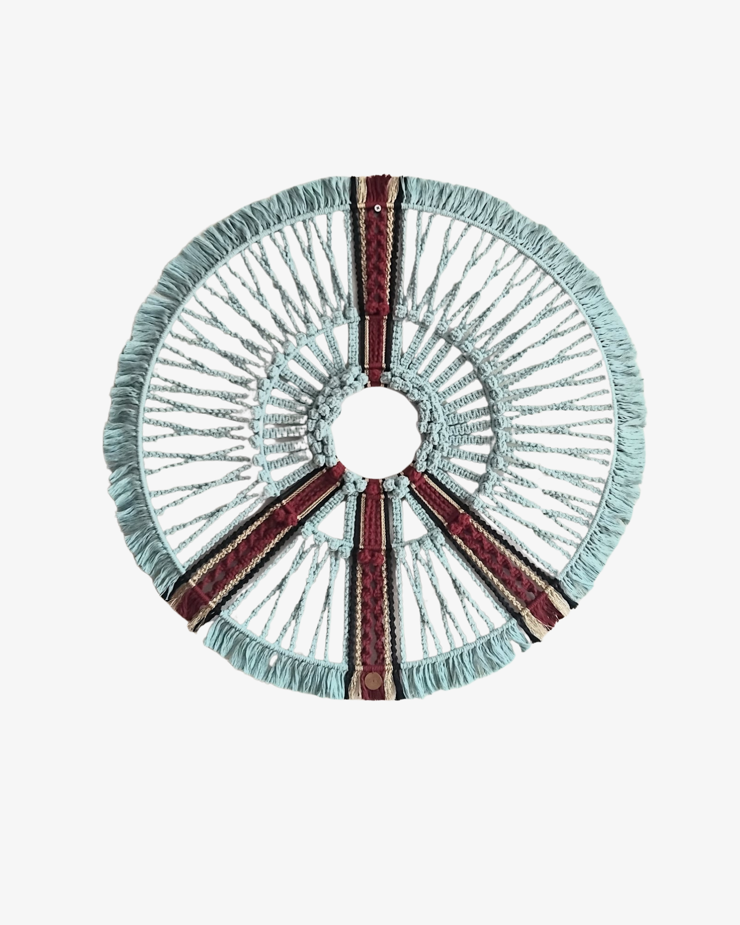 Unity I textile mandala wall art