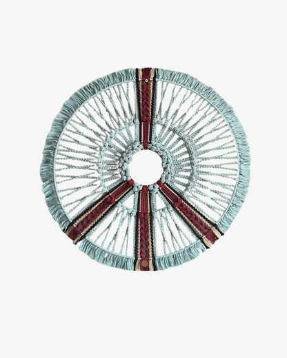 Unity I tekstil mandala vægkunst