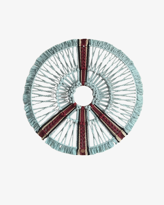 Unity I textile mandala wall art