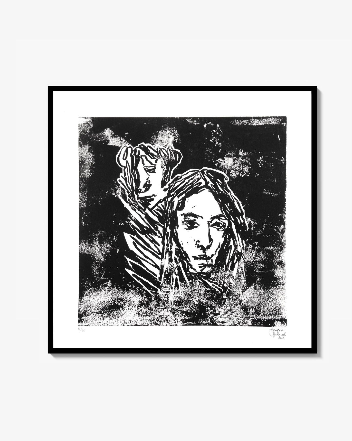 PATTI & ROBERT - Linoleum print