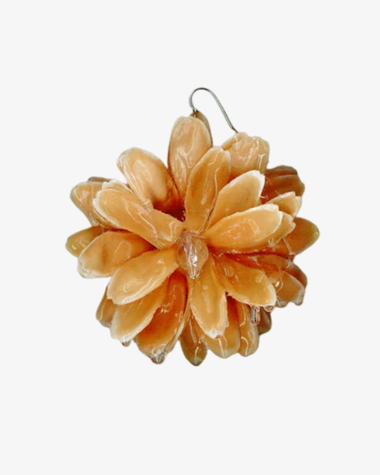 SOAKED DAHLIA EARRINGS ORANGE